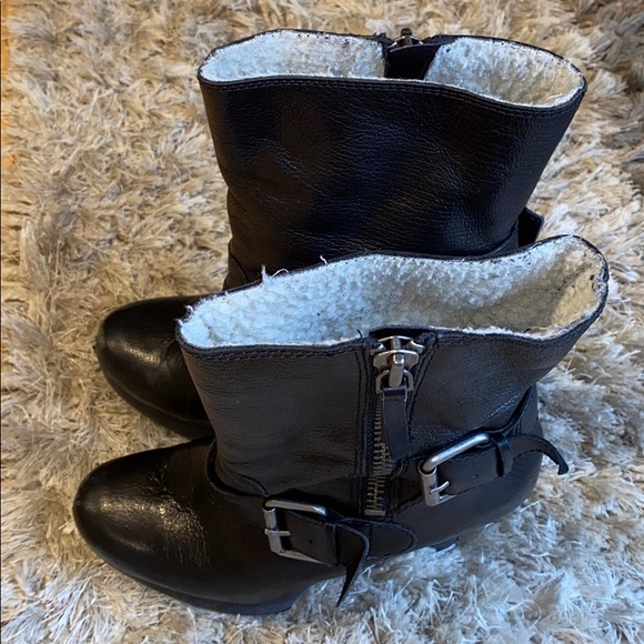 Nine West Black Leather Heeled NWireesh Boots - Picture 5 of 7